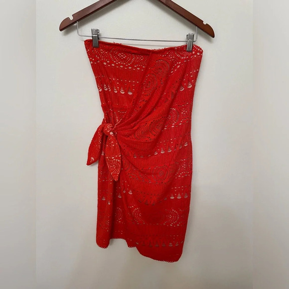 Free People|| Oceanside Rouched Side Bandeau Dress, Strapless - Picture 5 of 11